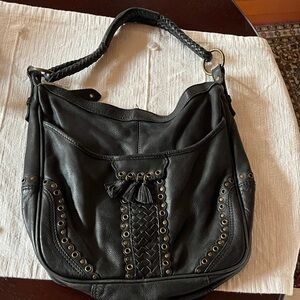Black vintage Wilson Leather Hobo Bag